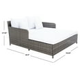 thumbnail image 7 of SAFAVIEH Cadeo Outdoor Patio Daybed, Grey/White, 7 of 7