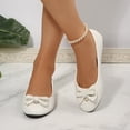 thumbnail image 4 of Rexoro Women Ballet Flats Bow Round Toe Slip On Dress Shoes Women's Office Shoes, 4 of 6
