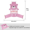 thumbnail image 3 of Bañera Ajustable Espesar Asiento De Baño Para Bebé Recién Nacido Soporte Red Bañera Sling Ducha Malla Oso Rosa, 3 of 8
