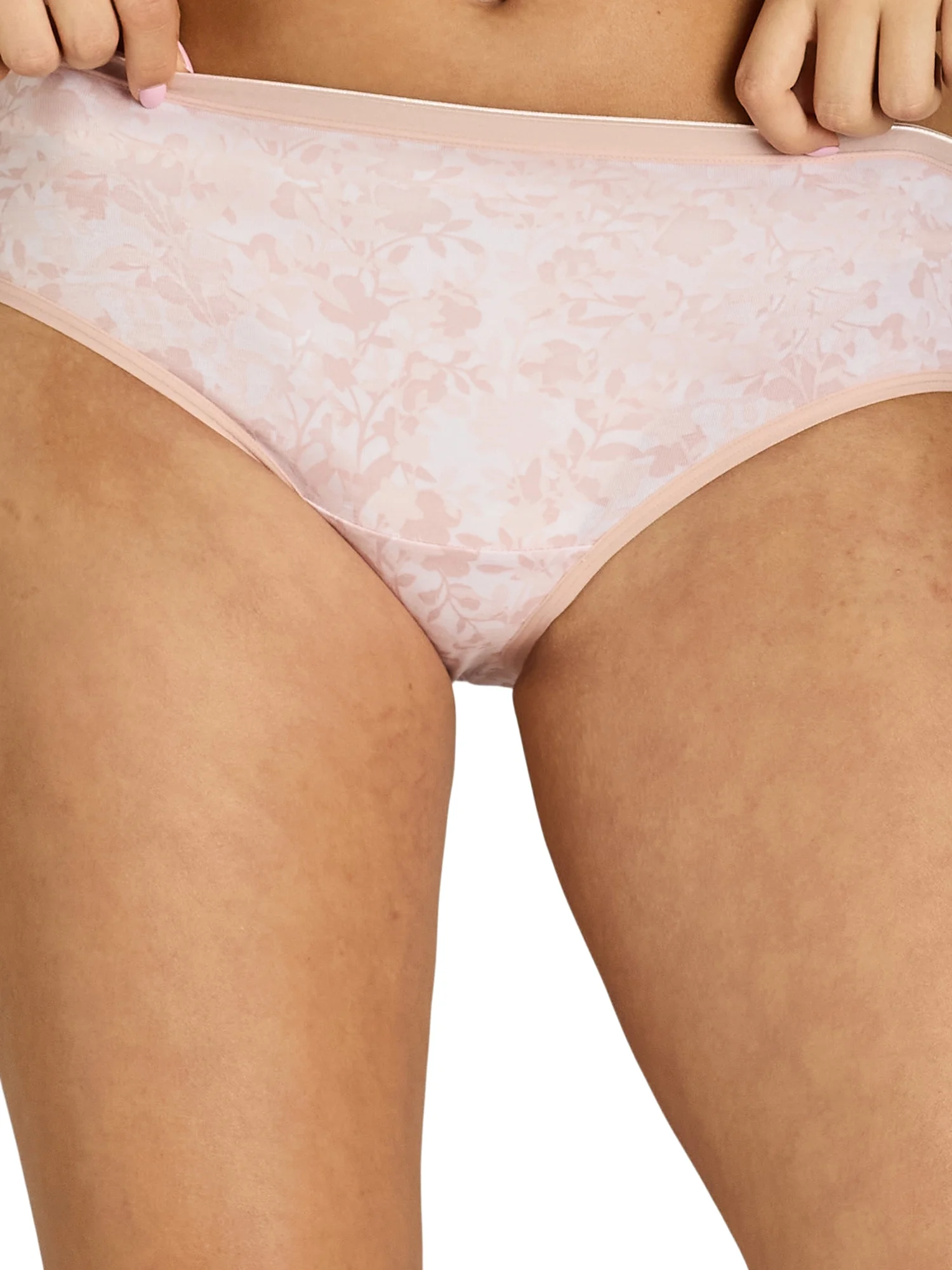 Joyspun Women's Cotton Hipster Panties, 6-Pack, Sizes S-3XL