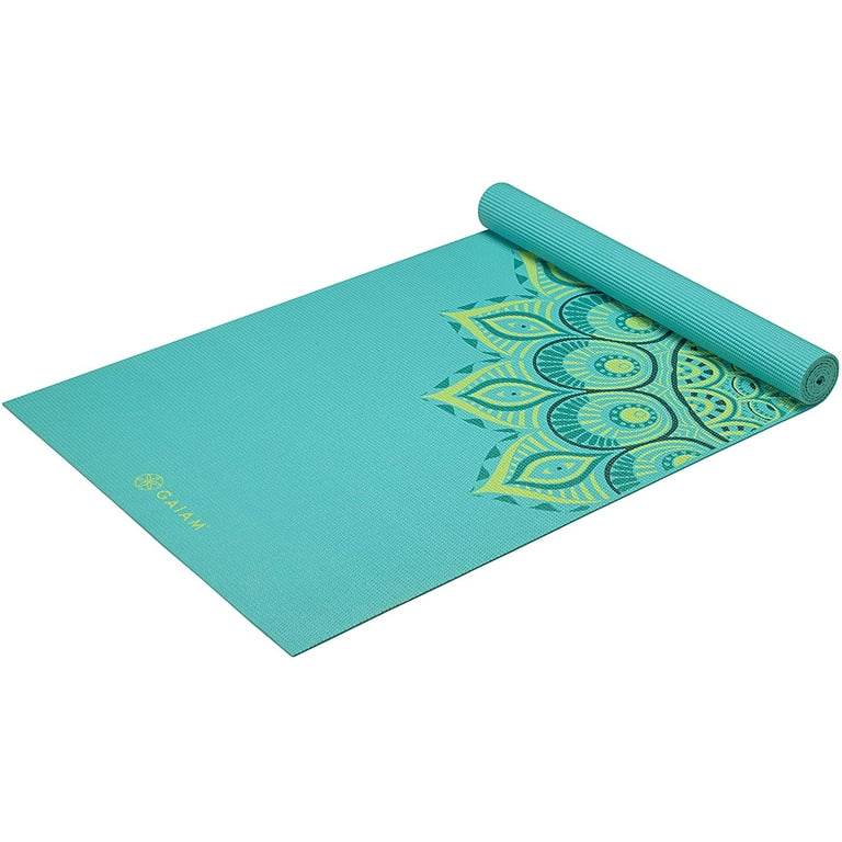 Gaiam Yoga Mat - Premium 6mm Print Extra Thick Non Slip Exercise & Fitness  Mat for All Types of Yoga, Pilates & Floor Workouts (68 x 24 x 6mm) 