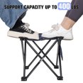 thumbnail image 4 of HEQUSIGNS 2PCS Folding Camping Stool, Portable Outdoor Camping Chair with Storage Bag, Lightweight 450 LB Bearing Capacity Chair for Adult Fishing Hiking Gardening, 4 of 7