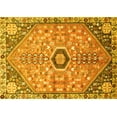 thumbnail image 1 of Ahgly Company Machine Washable Indoor Rectangle Persian Yellow Traditional Area Rugs, 2' x 5', 1 of 4
