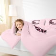 thumbnail image 3 of Erosebridal Cheetah Print C Personalized Initial Bedding Comforter Set 7-Piece For Teens,Girls Vintage Leopard Print Bowknot King Bedding Sets,Pink Reversible, 3 of 6