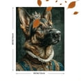thumbnail image 3 of German Shepherd Canvas Print, Regal Dog Portrait with Crown & Jewelry, Pet Lover Wall Decor & Gift, 3 of 8