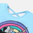 thumbnail image 2 of Disney Toddler Girls Graphic Tee, Minnie Mouse Character Outfit Cloth, Graphic Print Short Sleeve T-Shirt Minnie Blue 3-4T, 2 of 6