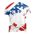 thumbnail image 4 of Xdegoge 4th of July Patriotic American Flag T Shirt for Men Short Sleeve Crewneck USA Graphic Tee Casual Loose Fit Summer Holiday Party Patriotic Fireworks Shirts Tops, 4 of 5
