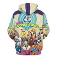 thumbnail image 5 of Looney Tunes Cartoons Hoodie 3D Print Pullover Hooded Long Sleeve Sweatshirts Tops Blouse with Pocket for Mens Womens, 5 of 7