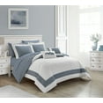 thumbnail image 2 of NY&C Home Gibson 9-Piece Reversible Hotel Collection Comforter Set, Queen, Navy, 2 of 2