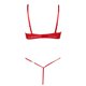 thumbnail image 4 of Gibobby Conjunto de lencería Sexy Bragas de satén para mujer, sexy, con costuras de cinta, sin espalda, lencería erótica(Rojo, M), 4 of 5