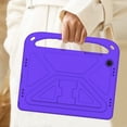 thumbnail image 2 of Allytech Galaxy Tab A9+ 11" Case for Kids, Soft EVA Rubber Shockproof Lightweight Handle Stand Bumper Cute Design Kids Friendly Case Cover for Samsung Galaxy A9 Plus 11" SM-X210 X215 X216 - Purple, 2 of 5