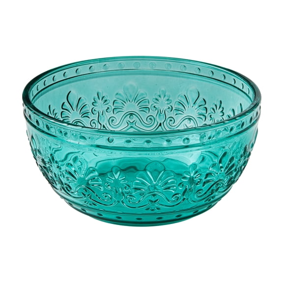 The Pioneer Woman Cassie Glass Cereal Bowl, Teal