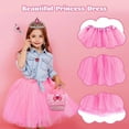 thumbnail image 5 of Princess Dress Up for Girls - Toddler Girls Role play for 3 4 5 6 7 Year Old - Pretend Play Birthday Christmas Gifts - Princess Dress Up for Girls 3-6, 5 of 7