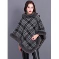 thumbnail image 3 of ZhangBaoLin Women Shawl Wrap Cardigan Poncho Cape Thick Sweater Coat Winter Wool Shawl, 3 of 6