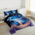 thumbnail image 3 of Feelyou 3D Blue Axolotl Full Size Comforter Sets, Mystic Glitter Stars Galaxy Bedding Comforter Set, Kawaii Dreamy Animal Reversible Bedding Sets, Luxury Bedroom Decor, 3pcs, 3 of 8