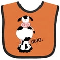 thumbnail image 3 of Inktastic Cow-moo. Boys or Girls Baby Bib, 3 of 4
