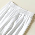 thumbnail image 6 of Bibifish Womens Pants Satin Silk High Waist Drape Sports Pants Casual Loose Fit Straight Wide Leg Long Trousers With Pockets, 6 of 6
