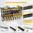 thumbnail image 2 of Large Power Tool Organizer Wall Mount, Heavy Duty Widen 8 Drill Holder, 4 Layers Cordless Tool Storage Rack, Utility Racks Shelf for Garage, 2 of 5