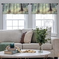thumbnail image 5 of LALILO Kitchen Curtain Valance Happy New Year 2018 Lettering Rod Pocket Window Curtain 52"x 18" Set of 2, 5 of 7
