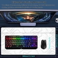thumbnail image 2 of Gaming Mouse Pad for Desk, Topographic Contour Office Large Desk Mat, Long Computer Keyboard Mouse Mat Mousepad with Non-Slip Base and Stitched Edge, Gifts for Him, 2 of 6