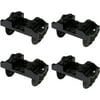 LEGO Parts and Pieces: Black Train Wheels for RC Trains x4