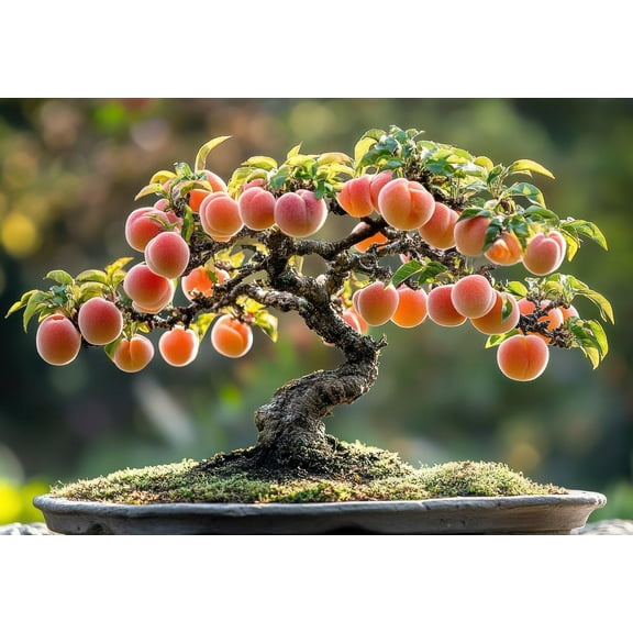 Peach Bonsai Tree Seeds for Planting - 5 Seeds - Flowering and Fruit Bearing Bonsai