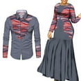 thumbnail image 3 of BAZINRICHE African Clothes for Couple African Clothing for Lovers Man's Woman's Long Party Maxi Dress, 3 of 3