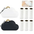 thumbnail image 1 of Lot de 2 Rouleaux Anti-Peluches Portatifs de Voyage avec Sangle à Main, Mini Rouleaux Anti-Peluches Réutilisables avec 6 Recharges, Enlève-Peluches pour Sac à Vêtements, 1 of 9