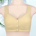 thumbnail image 4 of Conjunto de lencería Sujetadores de cierre fácil para mujer, sujetadores deportivos diarios sin aros, ropa interior femenina de mediana edad Ygjytge Amarillo T 36 para Mujer, 4 of 6
