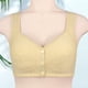thumbnail image 3 of Conjunto de lencería Sujetadores de cierre fácil para mujer, sujetadores deportivos diarios sin aros, ropa interior femenina de mediana edad Ygjytge Amarillo T 36 para Mujer, 3 of 5