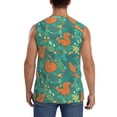 thumbnail image 4 of Kdxio Fall Forest Squirrel for Men's Muscle T-shirt,Sleeveless for Workout Running Athletic Gym Lounge Casual, 4 of 7