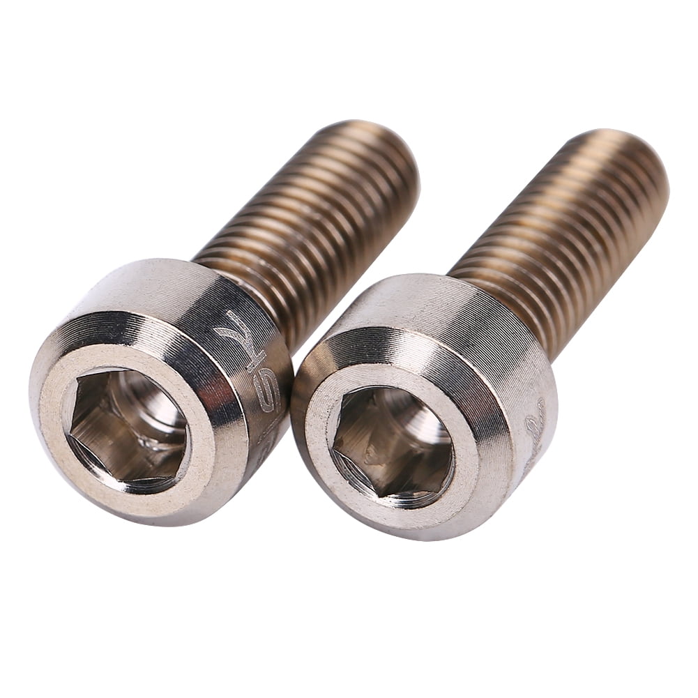 Garosa 3 Colors 6Pcs set M5 16mm Titanium Alloy Bike Fixed Stem Bolts For Mountain Bicycle Stem Titanium Stem Bolt Bike Screw