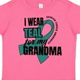 thumbnail image 4 of Inktastic I Wear Teal for My Grandma Ovarian Cancer Awareness Boys or Girls Toddler T-Shirt, 4 of 5