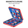 thumbnail image 3 of S Game Case Holder - 2 Pack Mini Game Organizer for Travel - Portable and Stylish Gift - 24 Cartridge Slots and 24 Micro SD Card Storage - Magnetic Closure - Durable Hard Shell, 3 of 4