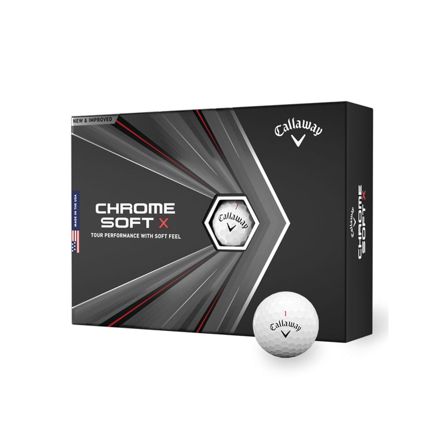 Callaway Chrome Soft X 2020 Golf Balls-Dozen-White - Walmart.com