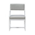 thumbnail image 5 of Linon Sutton Sled Base Modern Accent Chair, White/Gray, 5 of 8