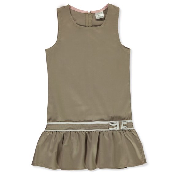 Limited Too Girls' Trimmed Jumper - khaki, 16 (Big Girls)