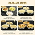 thumbnail image 2 of 304 Stainless Steel 3 Cup Egg Poacher for Breakfast for Home Kitchen Cooking Tool, 2 of 8