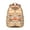 Orange-15, variant on bigfoot and sasquatch print school backpack, outdoor hiking survival theme, durable oxford cloth, breathable padding, large capacity, funny creature lovers' travel bag