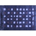 thumbnail image 1 of Ahgly Company Machine Washable Indoor Rectangle Abstract Blue Contemporary Area Rugs, 4' x 6', 1 of 4