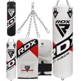thumbnail image 1 of RDX Punching Bag for Boxing Training, 4ft 5ft Unfilled Heavy Bag Anti Swing Set With Punching Gloves and Hanging Chain, 3pc for Grappling, Kickboxing, MMA, Muay Thai, Karate, BJJ and Taekwondo, 1 of 8
