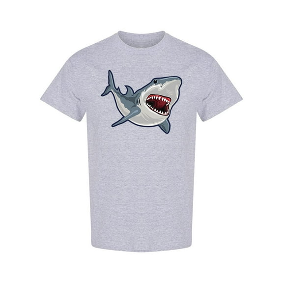 Shark Fish Realistic Design T-Shirt Men -Image by Shutterstock, Male Small