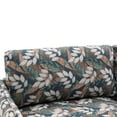 thumbnail image 6 of Christopher Knight Home Modern 75.75" Loveseat Sofa, Chenille Couch with Cushion and Wooden Legs, Green Floral, 6 of 13