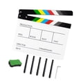 thumbnail image 4 of Directores de películas Tlapboard,Directores de películas Tapato de artilla acrílica,Película Blapper Board Slate Movie Movie Clap Board,Película de cine de cine con Erase con Pen, 4 of 8