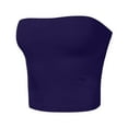 thumbnail image 3 of AherBiu Womens Tube Tops off Shoulder Low Cut Sleeveless Summer Slim Stretchy Going out Tops for Women, 3 of 4