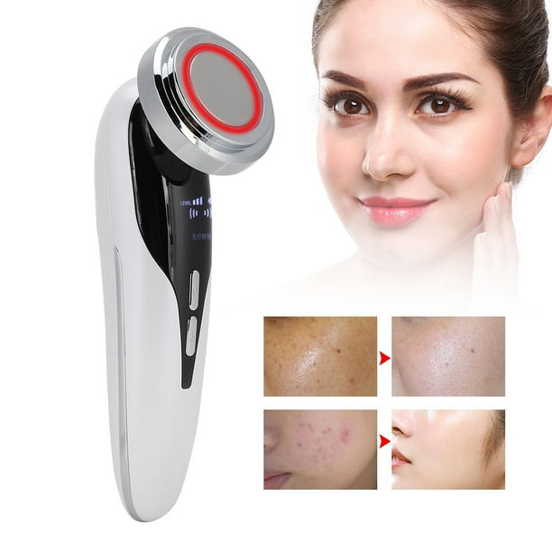 Maquina de estiramiento facial masajeador facial 5 en 1 masaje EMS blanqueamiento limpieza facial estiramiento estiramiento maquina de belleza antienvejecimiento piel suave y firme Ecomeon no Bodega A...