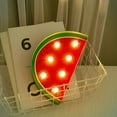 thumbnail image 2 of Innovadora fruta forma animal LED luz decoración noche lámpara decoración del hogar regalo sandía, 2 of 8