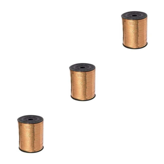 Thinsony Sturdy And Durable Decoration Ribbon Crafts And Gift Packaging Environmentally Friendly Tidy Champagne Gold 3Set