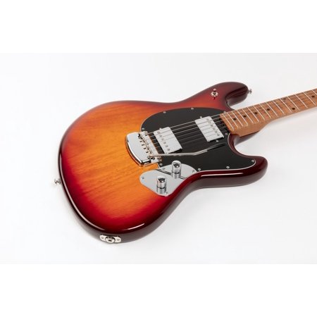 Music Man StingRay Guitar HH Trem - Burnt Amber - Figured Roasted Maple/Maple