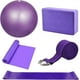 thumbnail image 1 of Yoga Starter Set 5 Pieces Yoga Block and Yoga Strap Set Yoga Ball Foam Yoga Block Fitness Exercise Resistance Loop Band Stretch Strap Pilates Belt Yog, 1 of 5